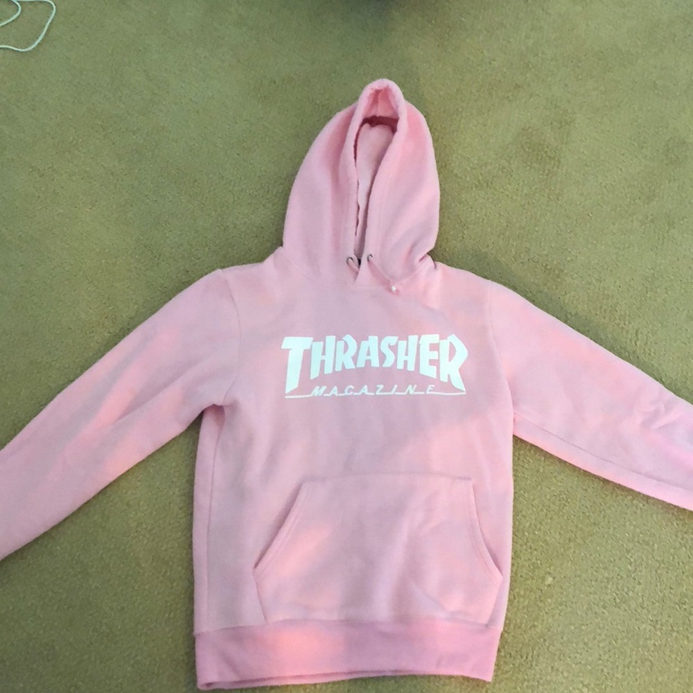 Pink thrasher magazine hoodie